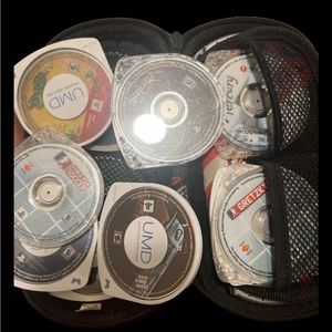 Sony PlayStation Portable Games & Movies With Traveling case